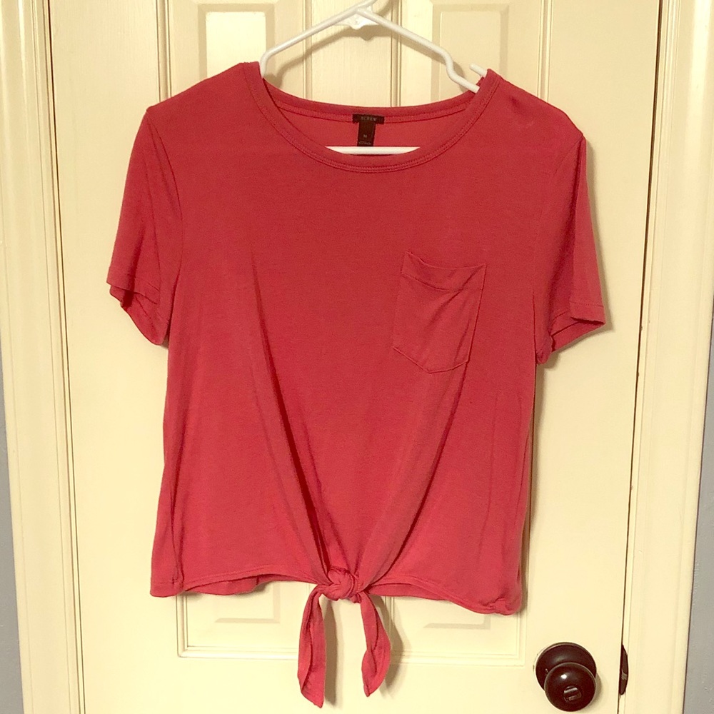 J. Crew Tie Front Top
